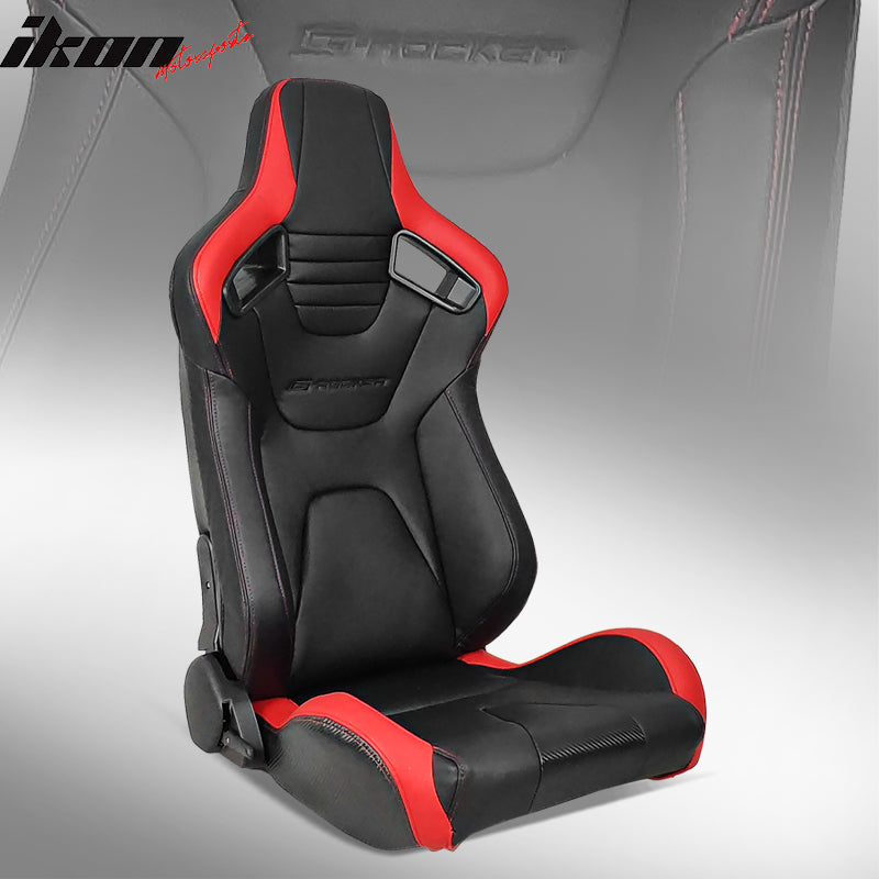 Universal Reclinable Right Passenger Side Racing Seat Dual Slider