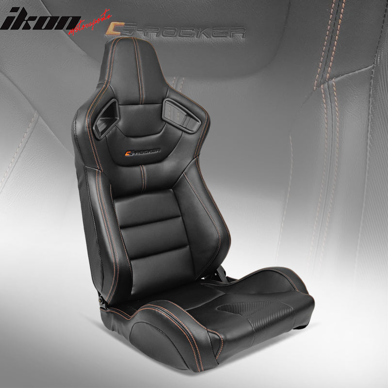 Universal Reclinable Left Driver Side Racing Seat Dual Slider