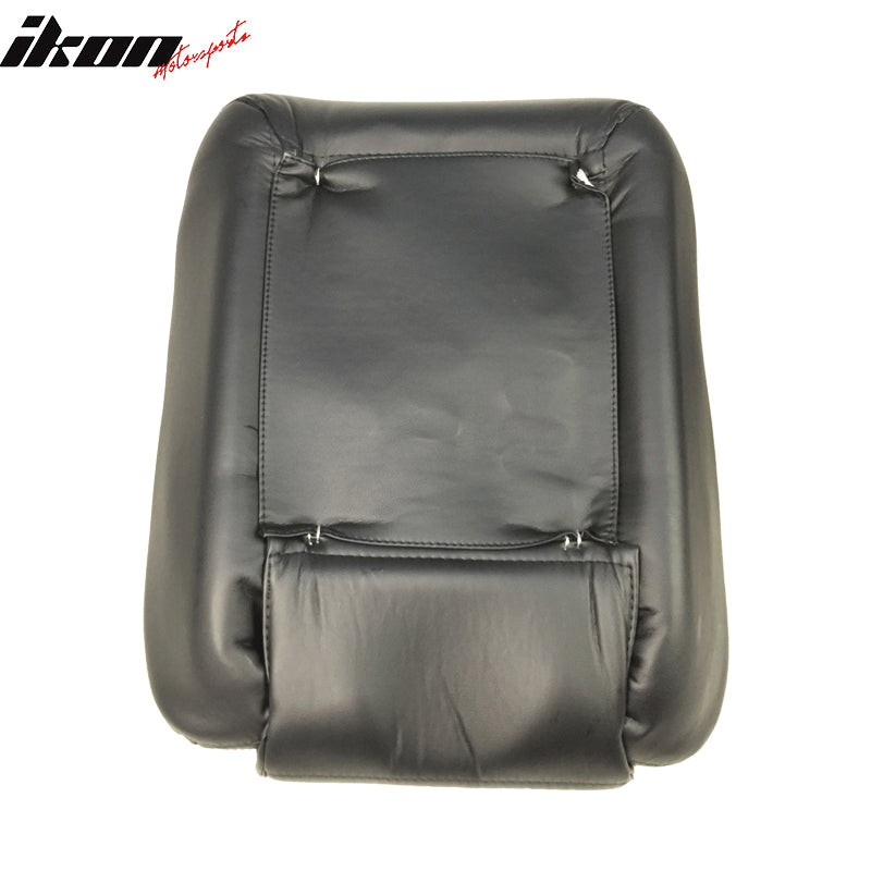 Mid-Sized Classic Black Faux Bucket Seat w/ Slidersin Leather PU