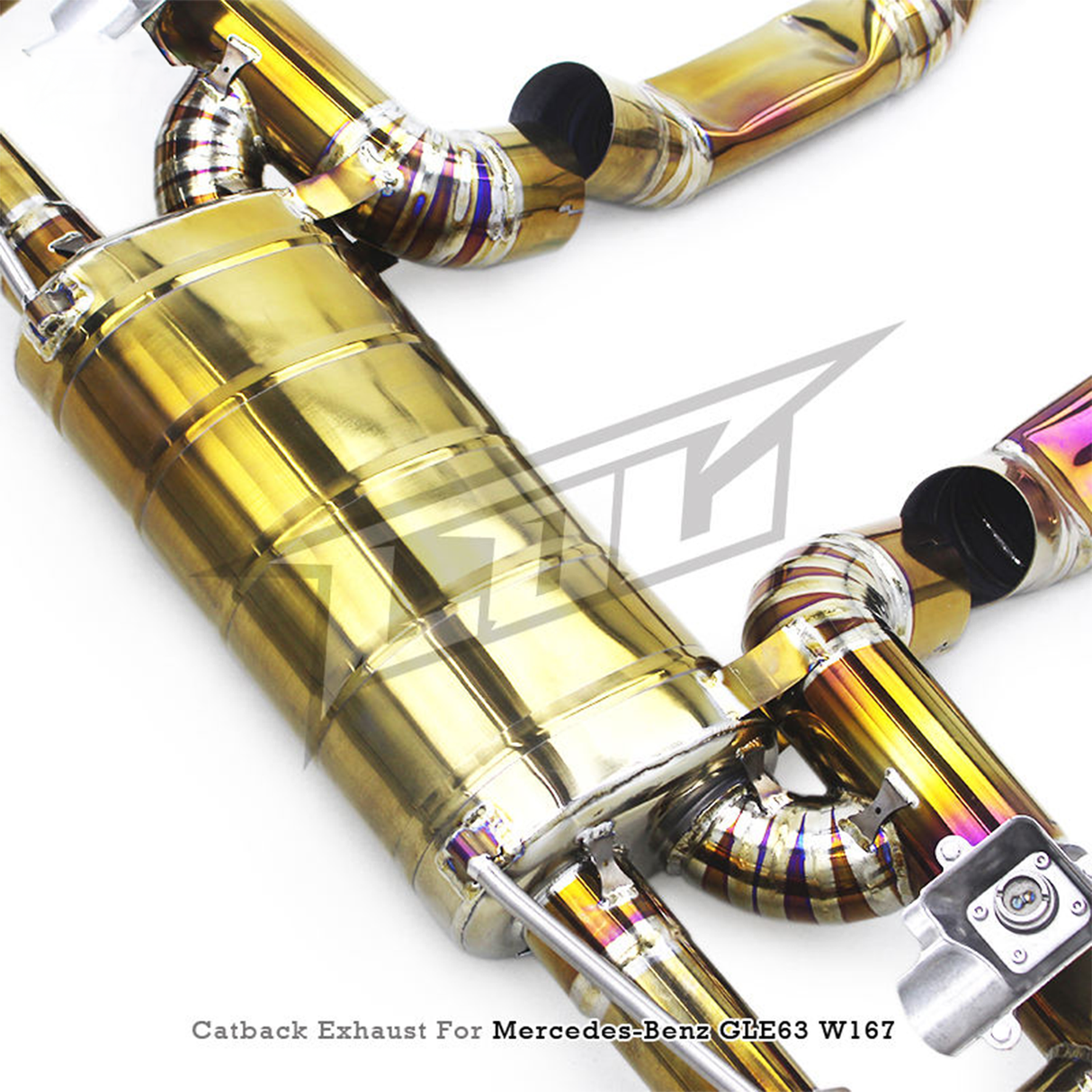 Titanium Valved Catback Exhaust System for Mercedes Benz GLE63 AMG W167 4.0T