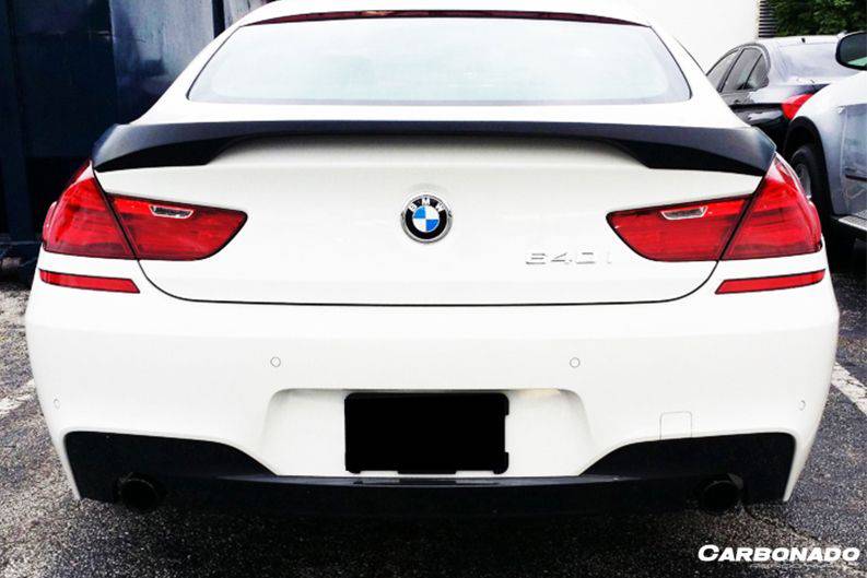 2011-2018 BMW 6 Series F06 Sedan F13 Coupe HM Style Carbon Fiber Trunk Spoiler
