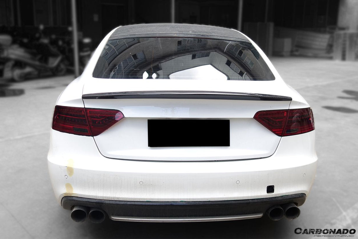 2009-2015 Audi A5 Coupe Sport Style Carbon Fiber Trunk Spoiler