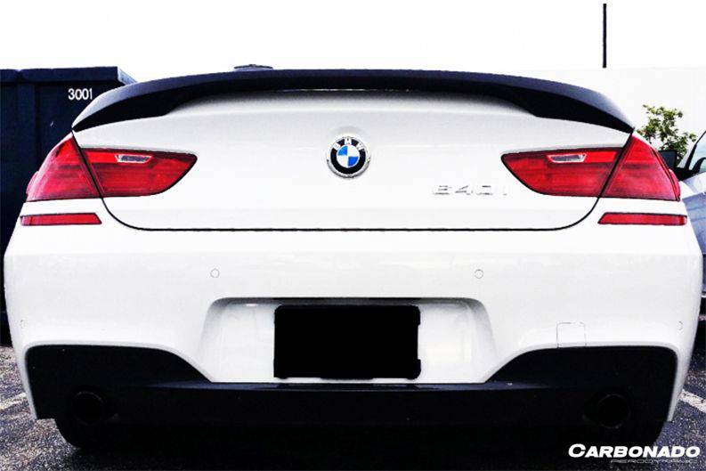 2011-2018 BMW 6 Series F06 Sedan F13 Coupe HM Style Carbon Fiber Trunk Spoiler