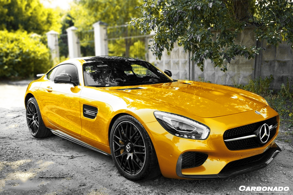 2015-2017 Mercedes Benz AMG GT GTS OEM Style Carbon Fiber Skirts Splitters