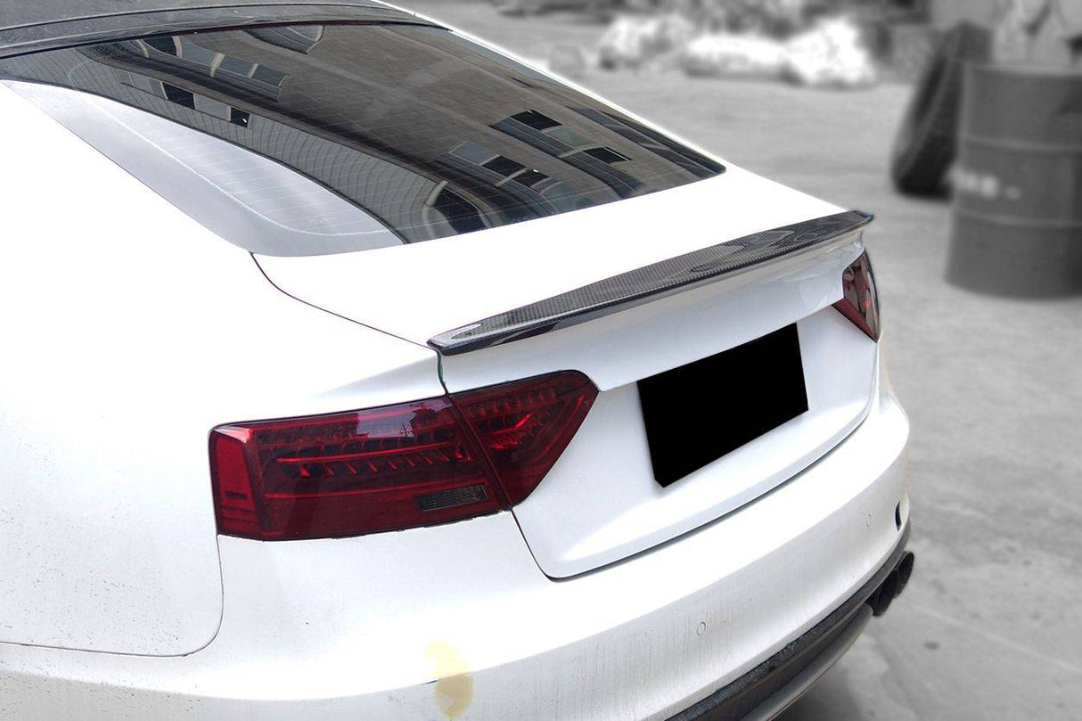 2009-2015 Audi A5 Coupe Sport Style Carbon Fiber Trunk Spoiler