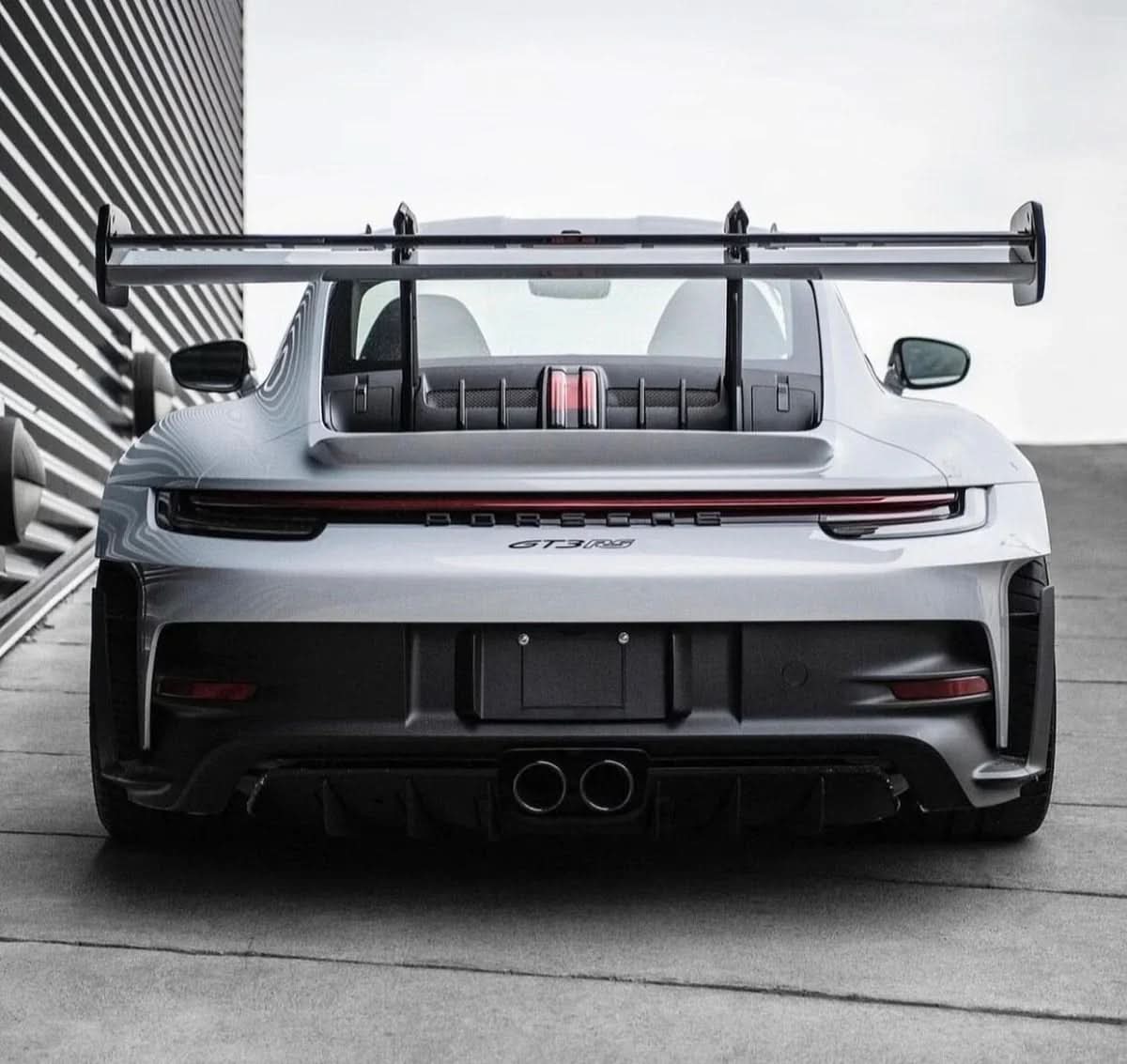 "GT3 RS" Rear Bumper Vinyl Logo Decal Emblem for Porsche Vehicles (992)