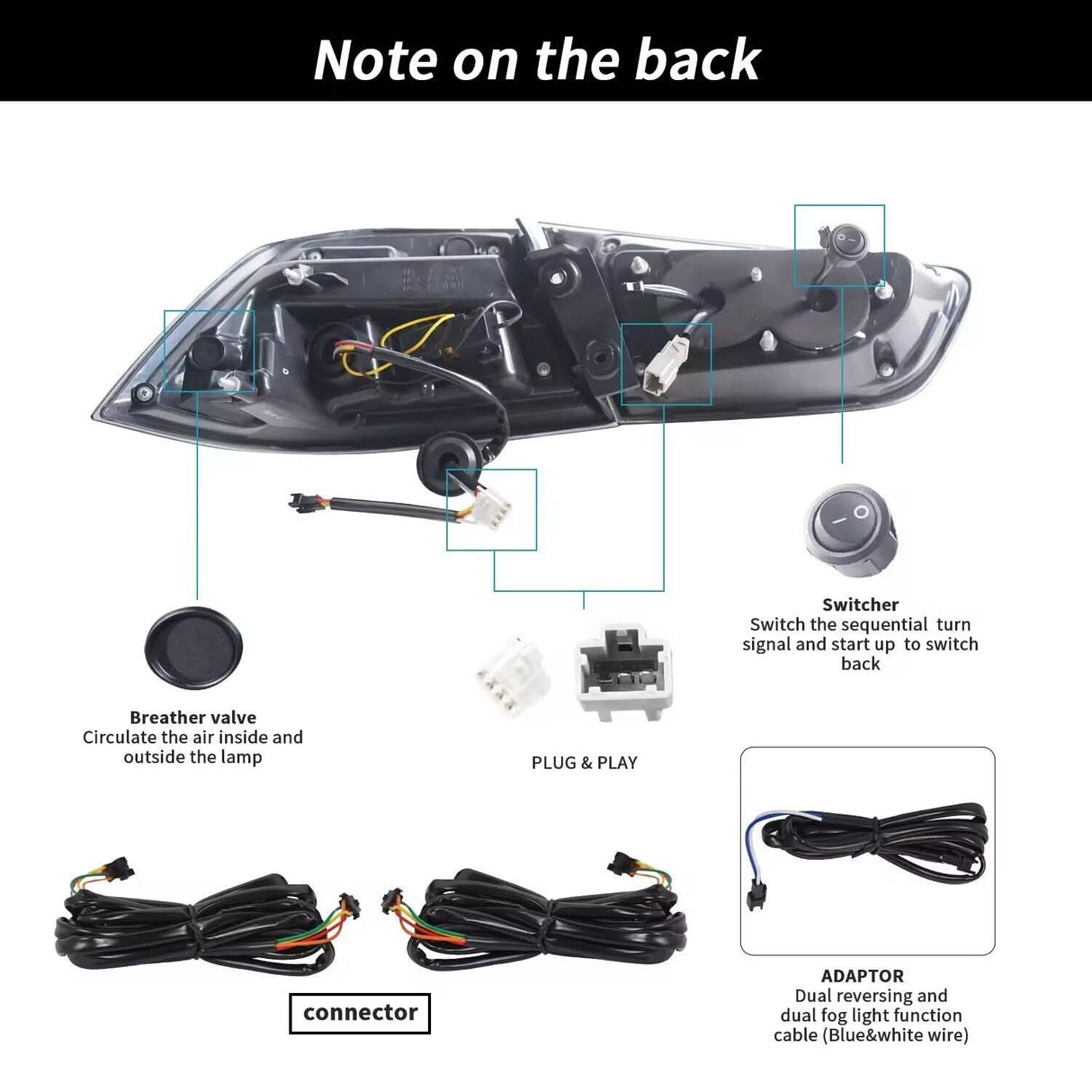 NTXGlow LED Tail Lights RGB/Plug N Play (2008-2018 Mitsubishi Lancer))