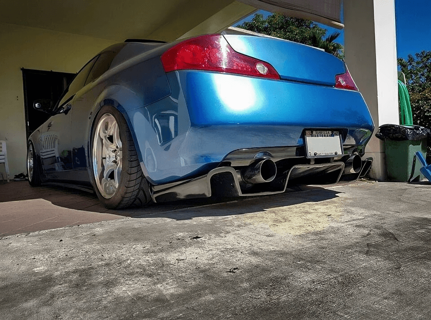 Infiniti V35 G35 MaxStyle V2 Rear Diffuser (2003 - 2006) - K2 Industries