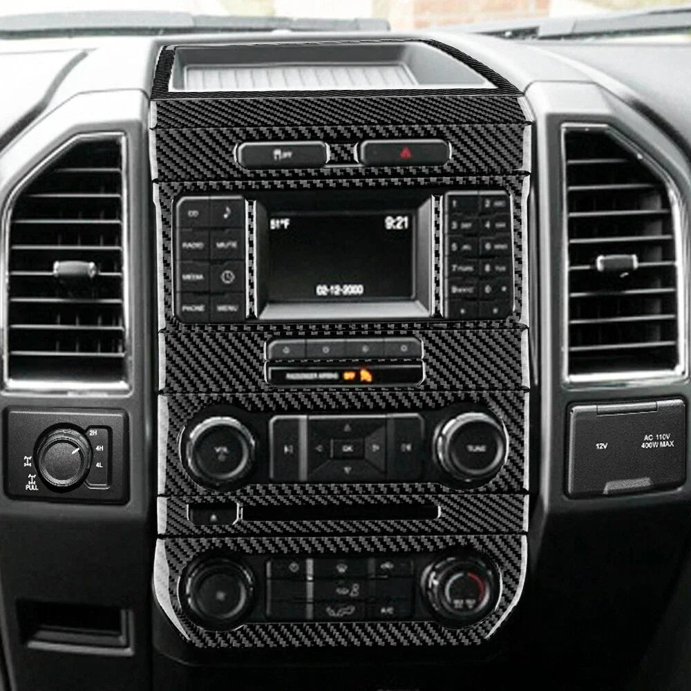 Real Carbon Fiber Radio Control Trim overlay For Ford F150 2015-2020