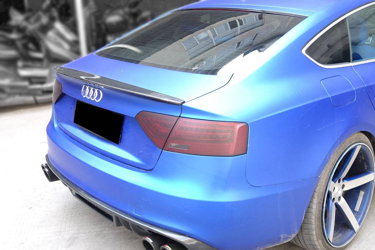 2009-2015 Audi A5 Coupe Sport Style Carbon Fiber Trunk Spoiler