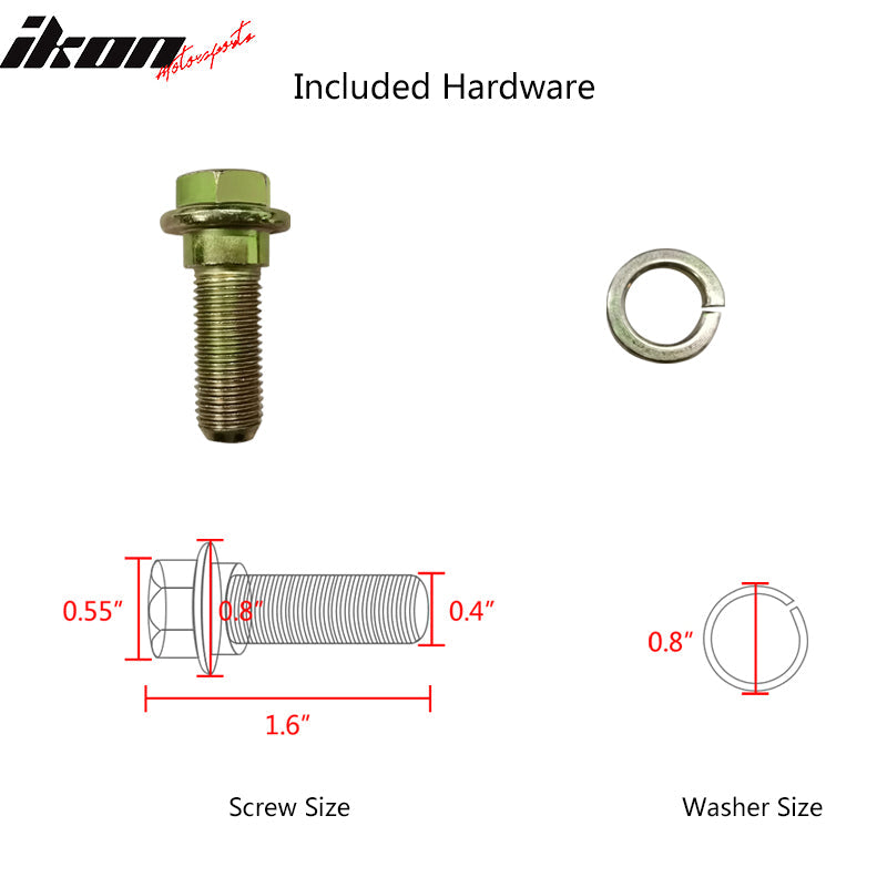 Universal Black 2" 5th Cam-lock Seat Belt Harness Nylon