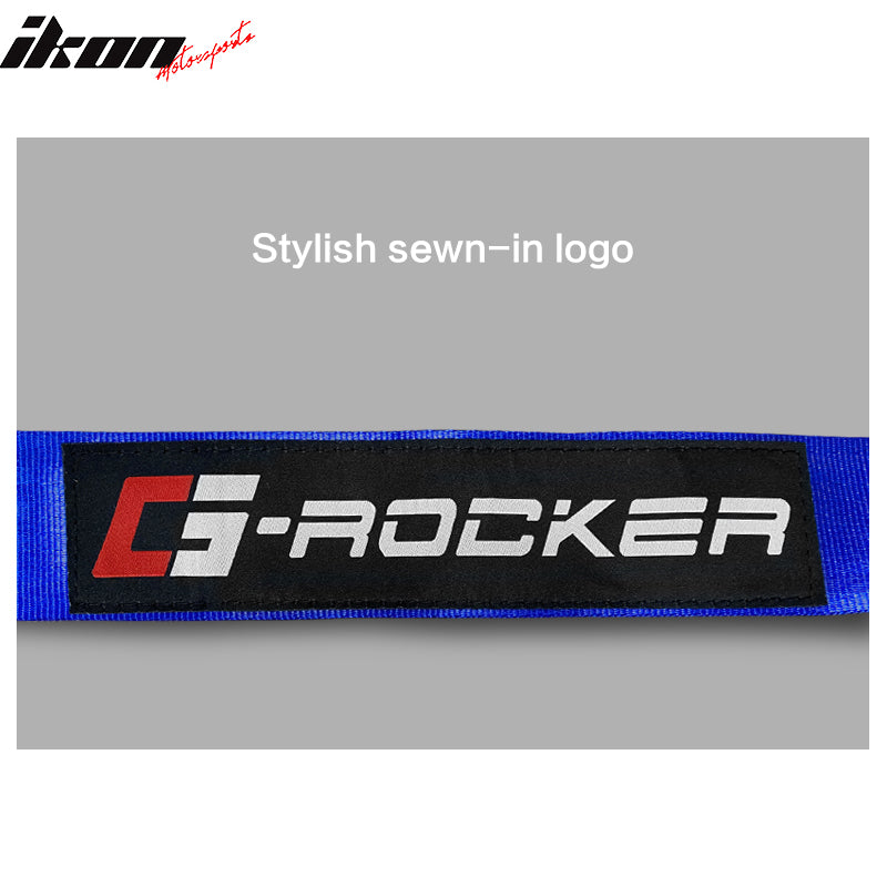 Universal 4 Point Cam-Lock Blue Racing Harness Seat Belt Nylon