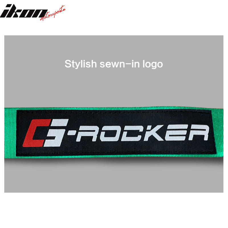 Universal 4 Point Cam-Lock Green Racing Harness Seat Belt Nylon