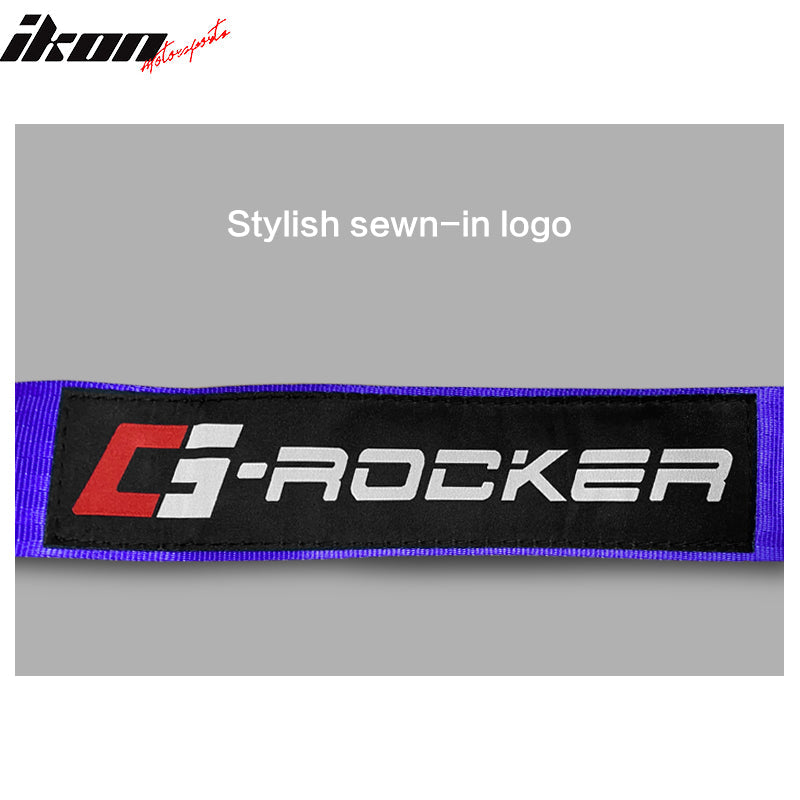 Universal 4 Point Cam-Lock Purple Racing Harness Seat Belt Nylon