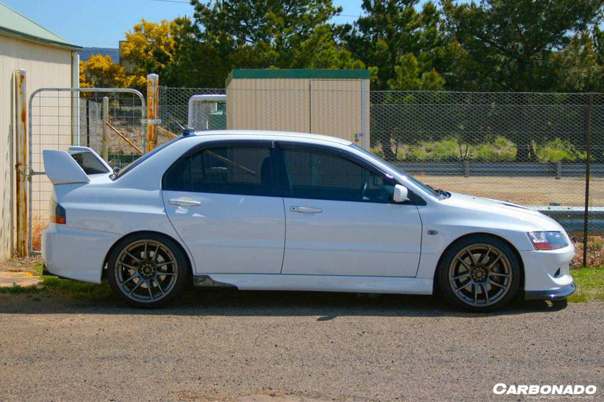2003-2006 Mitsubishi Evolution 7 8 9 RX Style Carbon Fiber Spliter