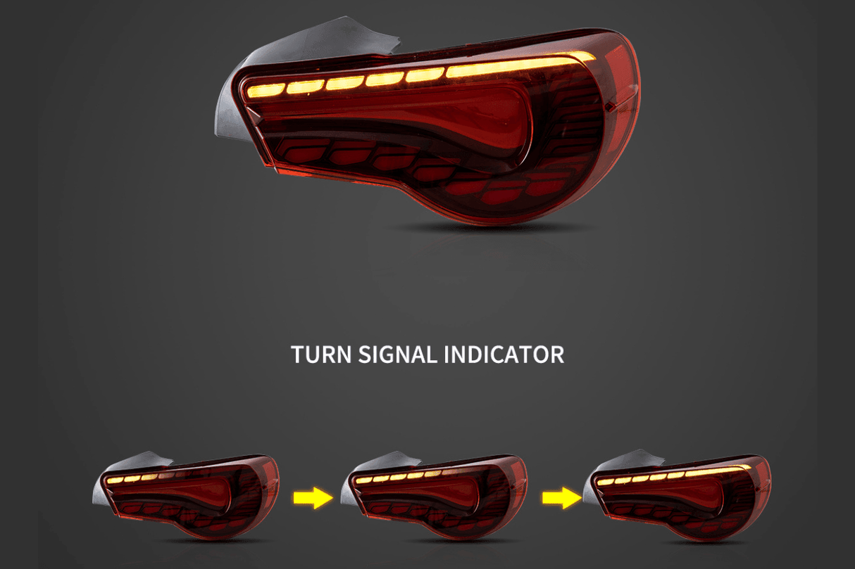 Scion FR-S Subaru BRZ Toyota 86 GT86 FT86 GTS Style LED Tail Lights (2012-2020) - K2 Industries