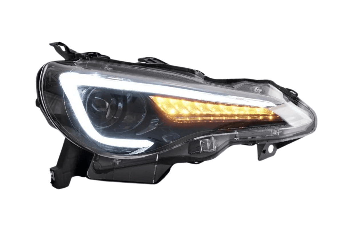 Scion FR-S Subaru BRZ Toyota GT86 1st Gen (ZN6/ZC6) Black Dual Beam Projector Headlights (2012-2021) - K2 Industries