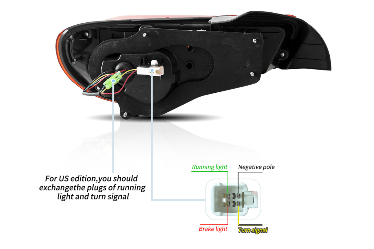 Scion FR-S Subaru BRZ Toyota GT86 1st Gen (ZN6/ZC6) LED Tail Lights Upgrade (2012-2021) - K2 Industries