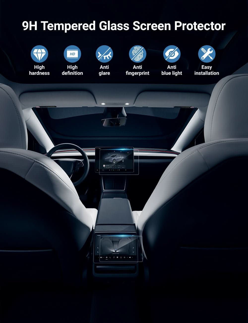 Tesla Screen Protector for Model 3 Highland / Model Y Juniper