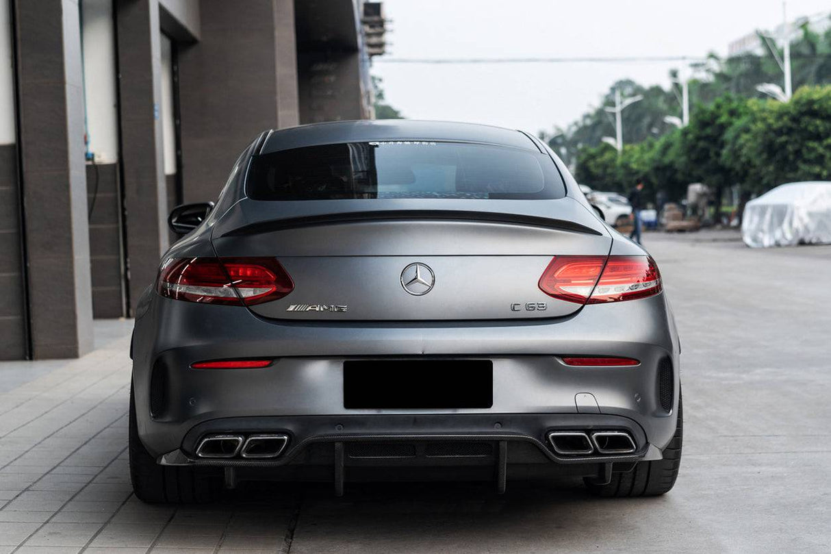 2015-2018 Mercedes Benz W205 C63 S AMG Coupe PS Style Rear Diffuser