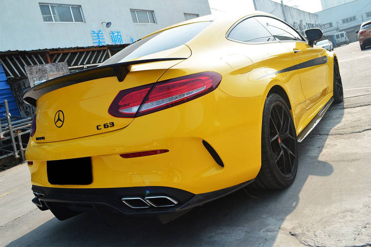 2015-2021 Mercedes Benz C-Class C63 AMG W205 Coupe RT-II Style Trunk Spoiler