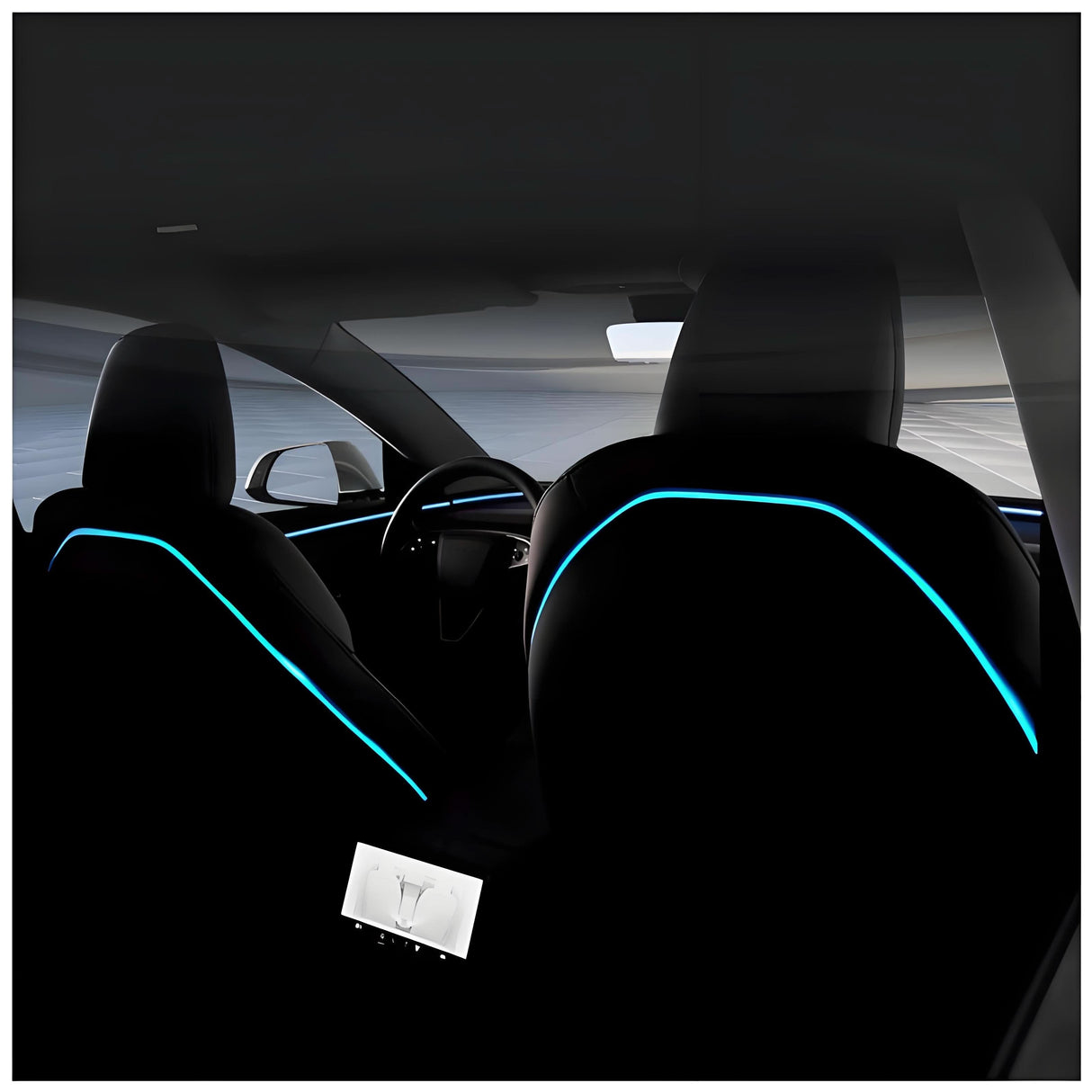 Seat Back Ambient Lighting for Model 3 Highland & Model Y Juniper (2PCS) | TESERY