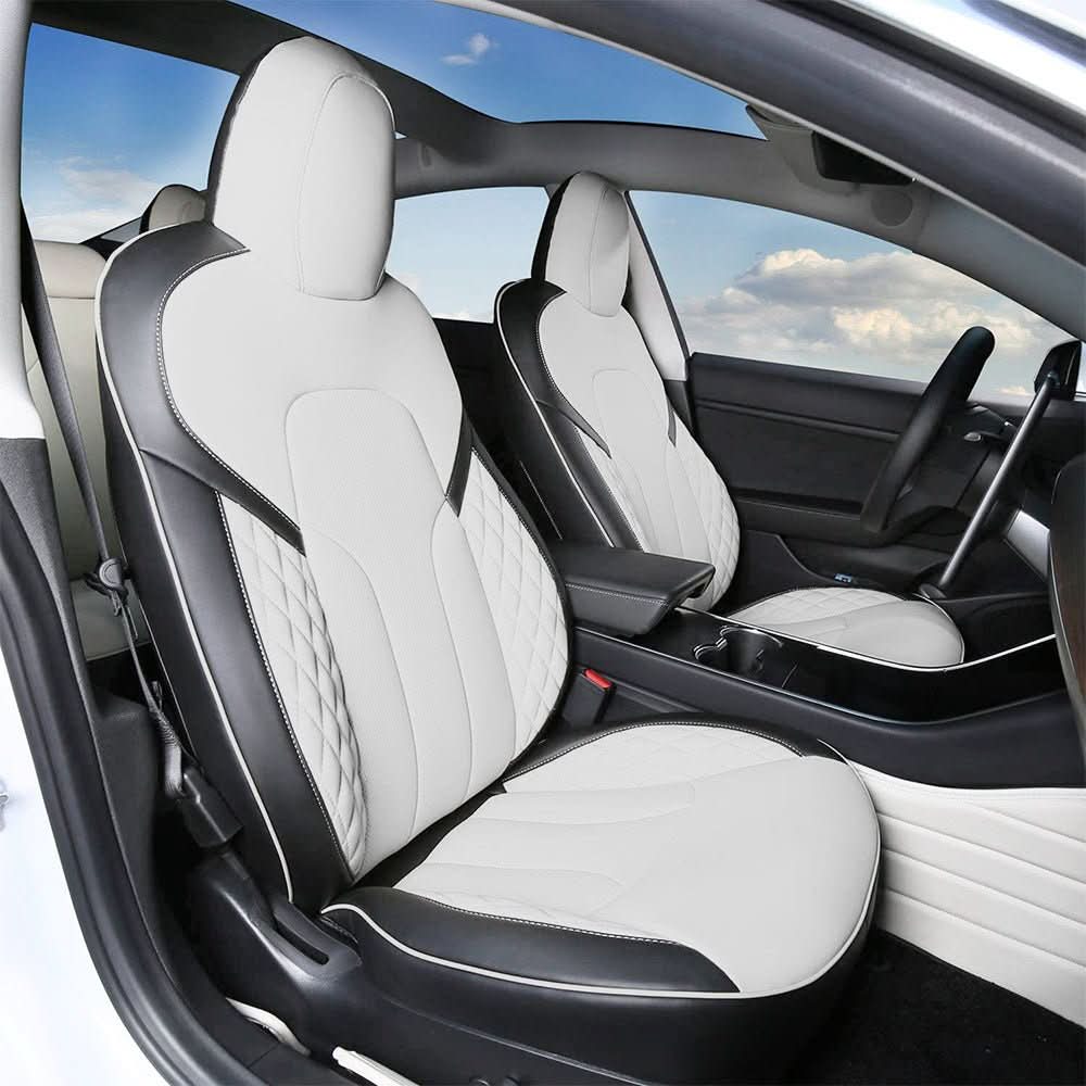 Seat Covers for Only Front Seats/Rear Seats for Tesla Model 3 & Model Y (5 Seater)