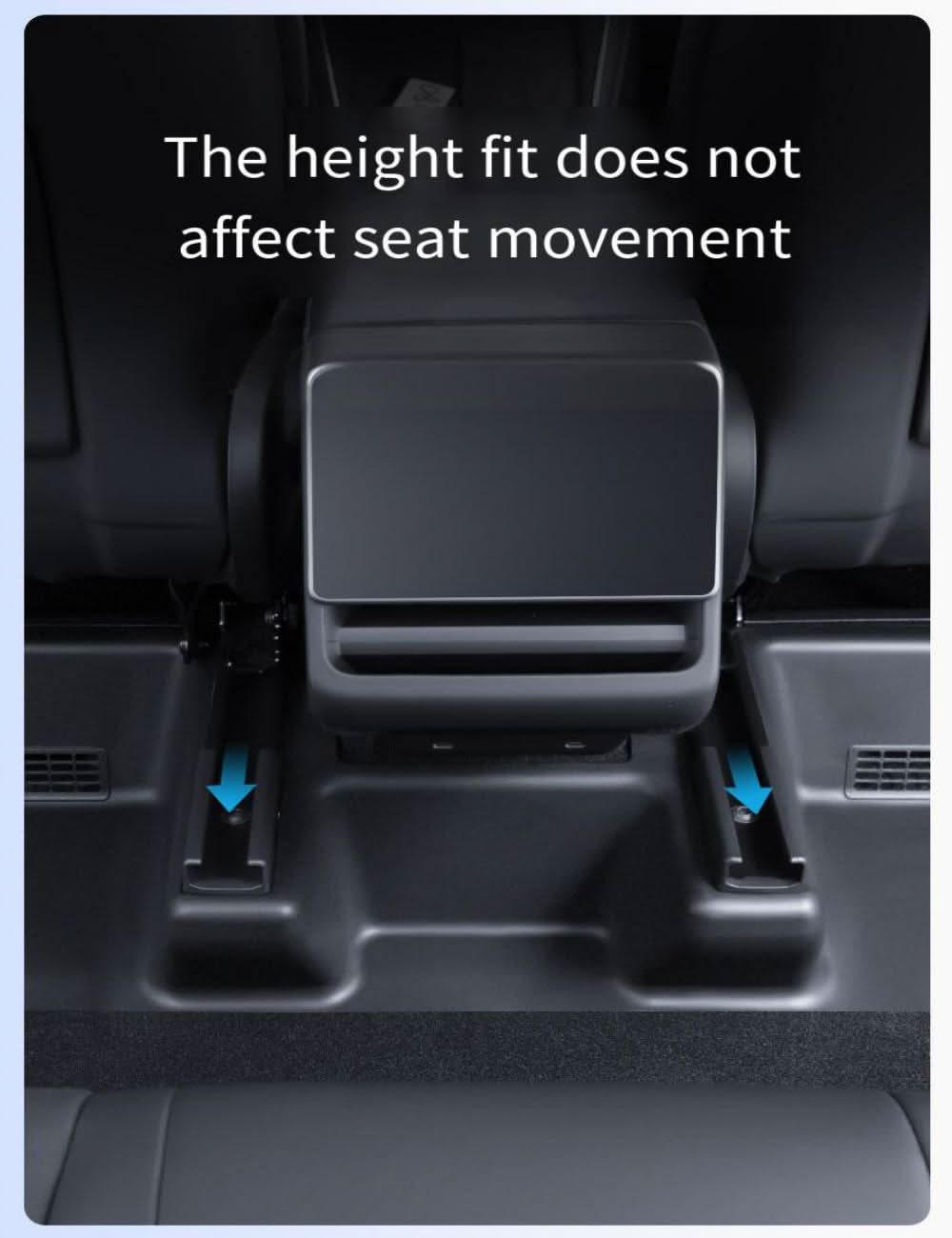 Seat Slide Rail Anti-Kick Guards for Model Y Juniper (5PCS) | TESERY