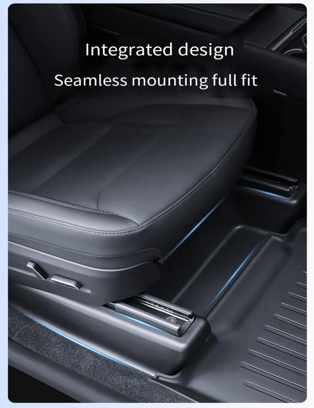 Seat Slide Rail Anti-Kick Guards for Model Y Juniper (5PCS) | TESERY