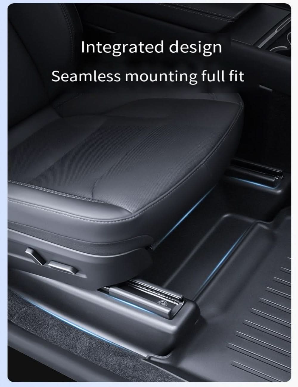 Seat Slide Rail Anti-Kick Guards for Model Y Juniper (5PCS) | TESERY