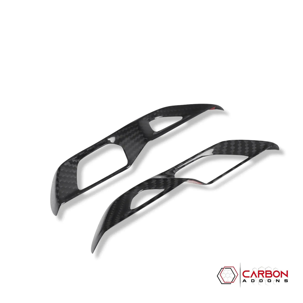 C8 Corvette Real Carbon Fiber Door Lock Trim Covers | Interior Upgrade (2020–2026)