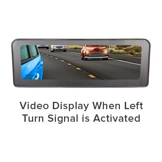 Master Tailgaters 8" Frameless Rear View Mirror with 7" LCD Screen | Rearview Universal Fit Mount | 4 Video Inputs | Auto Adjusting Brightness LCD | Anti Glare | Full Original Mirror Replacement