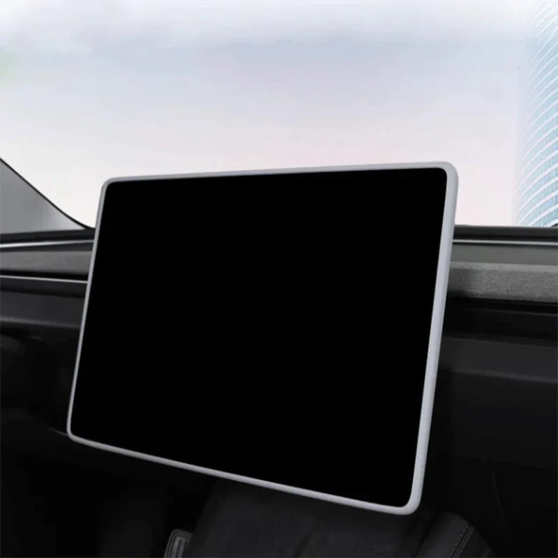 Silicone Central Screen Protector Frame For Tesla Model 3 Highland / Model Y Juniper