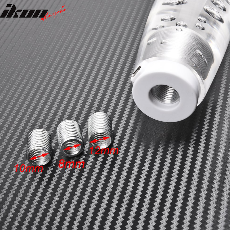 Universal Crystal Bubble LED knob Shifter Head Manual Gear Shifter