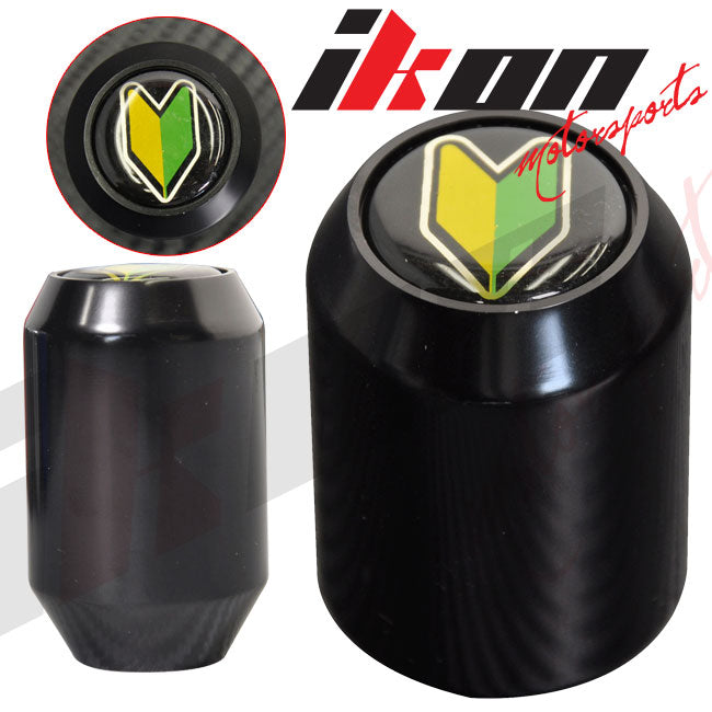 Black M10X1.5MM Thread MT Manual MUG Gear Shift Knob +BD Badge