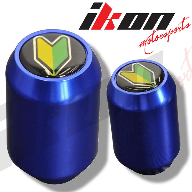 Blue M12X1.75MM Thread MT Manual MUG Gear Shift Knob & BD Emblem