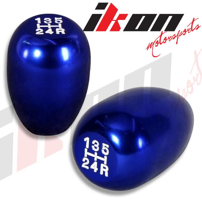 M8X1.25MM Manual Transmission T-R Gear Style Blue Shift Knob Aluminum