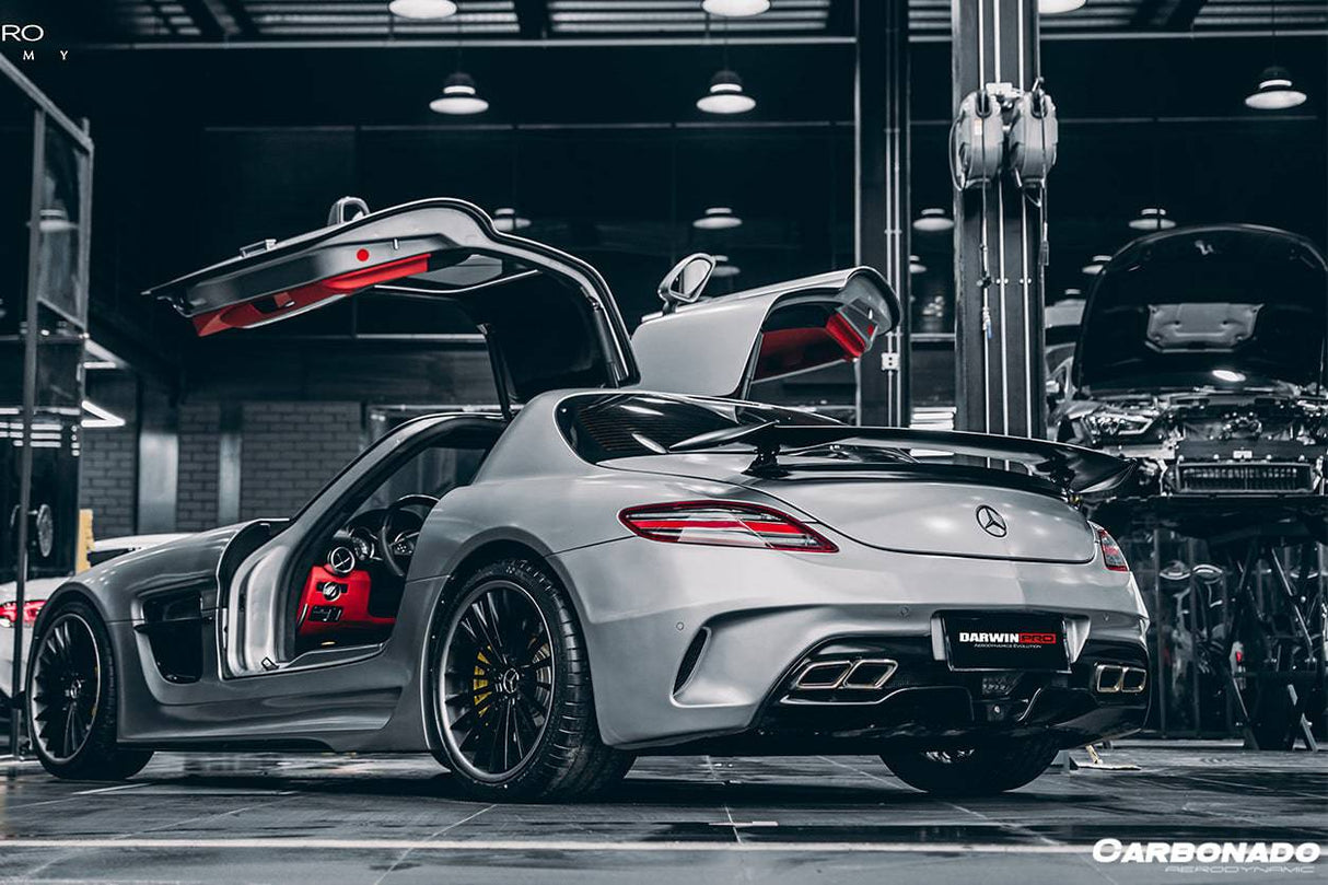 2010-2015 Mercedes Benz W197 SLS AMG BKSS Style Carbon Fiber Trunk Spoiler