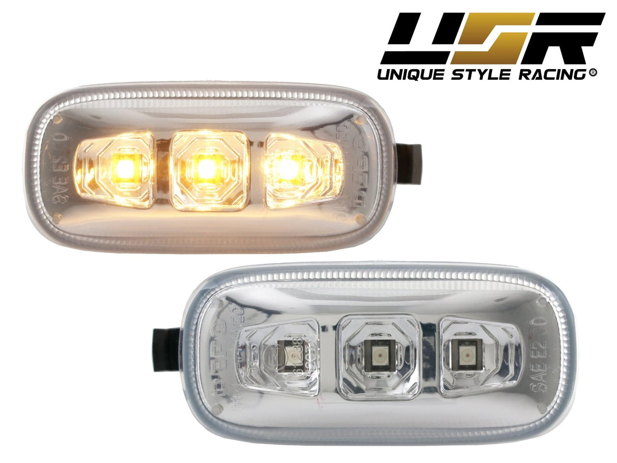 2002-2008 Audi A4/S4/RS4 Smoke Amber LED Side Marker Lights