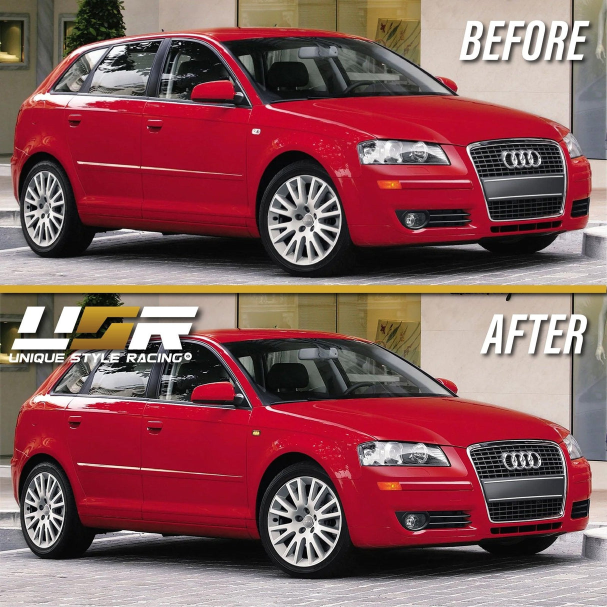 2002-2008 Audi A4/S4/RS4 Smoke Amber LED Side Marker Lights