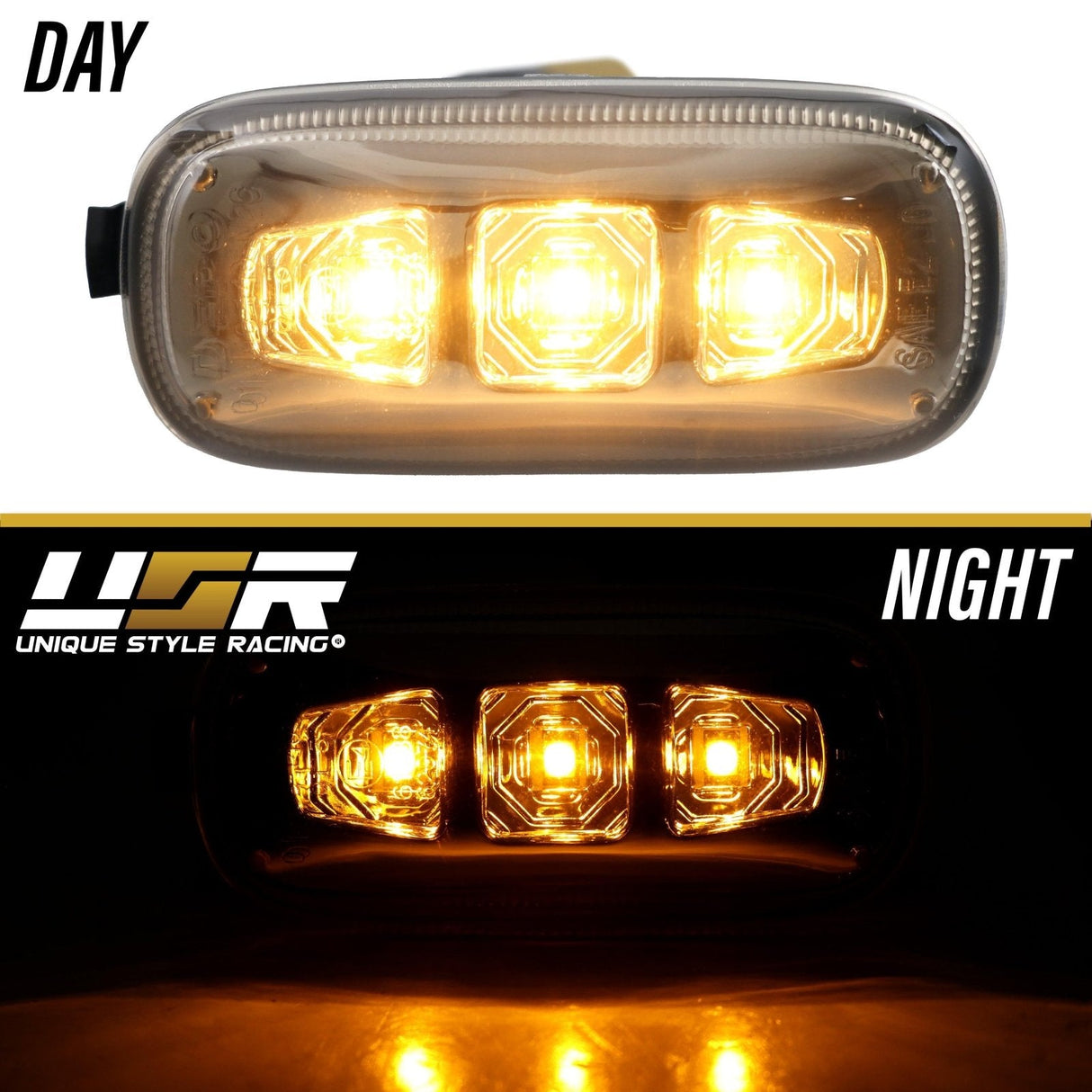2002-2008 Audi A4/S4/RS4 Smoke Amber LED Side Marker Lights