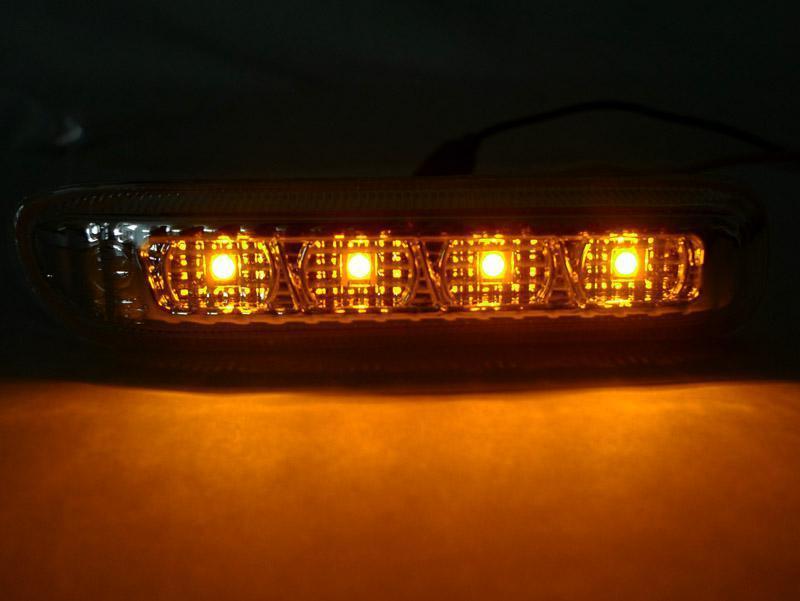 1999-2003 BMW E46 Smoke Amber LED Fender Side Marker Lights