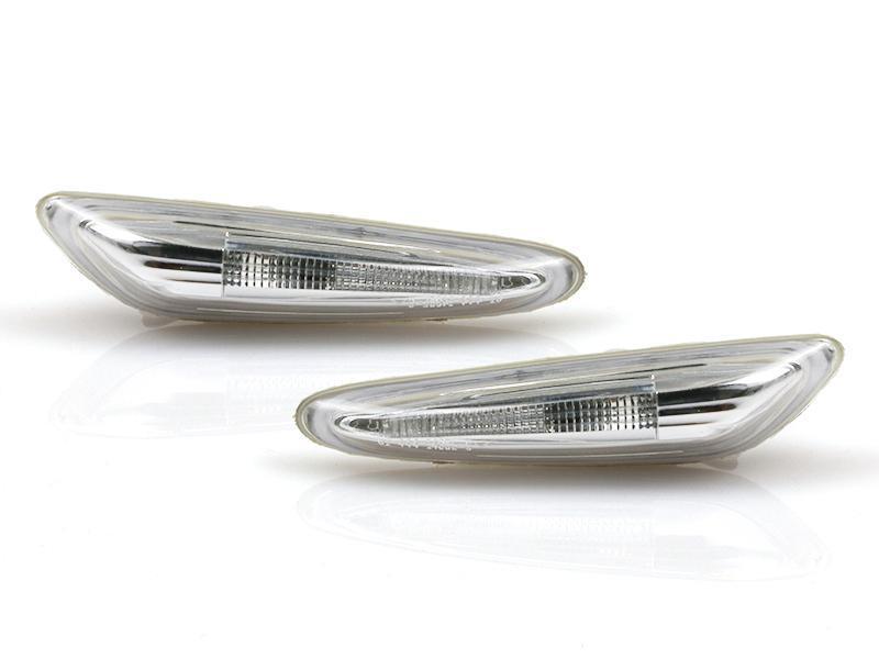 2002-2005 Bmw E46 4d/5d Depo White Led Light Bar Smoke Side Marker