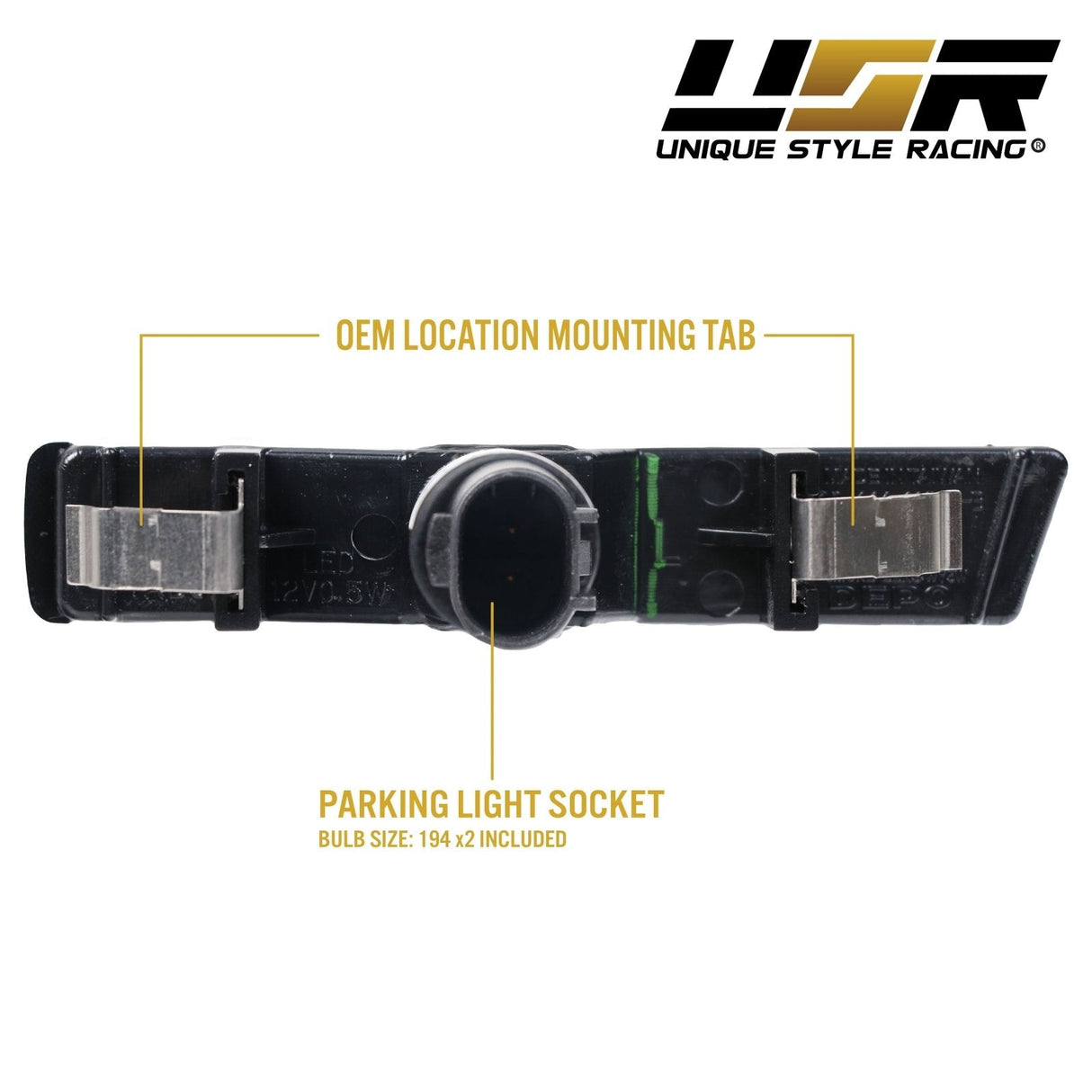 1995-2001 BMW E38 7 Series & E46 M3 Crystal Smoke Side Marker Lights