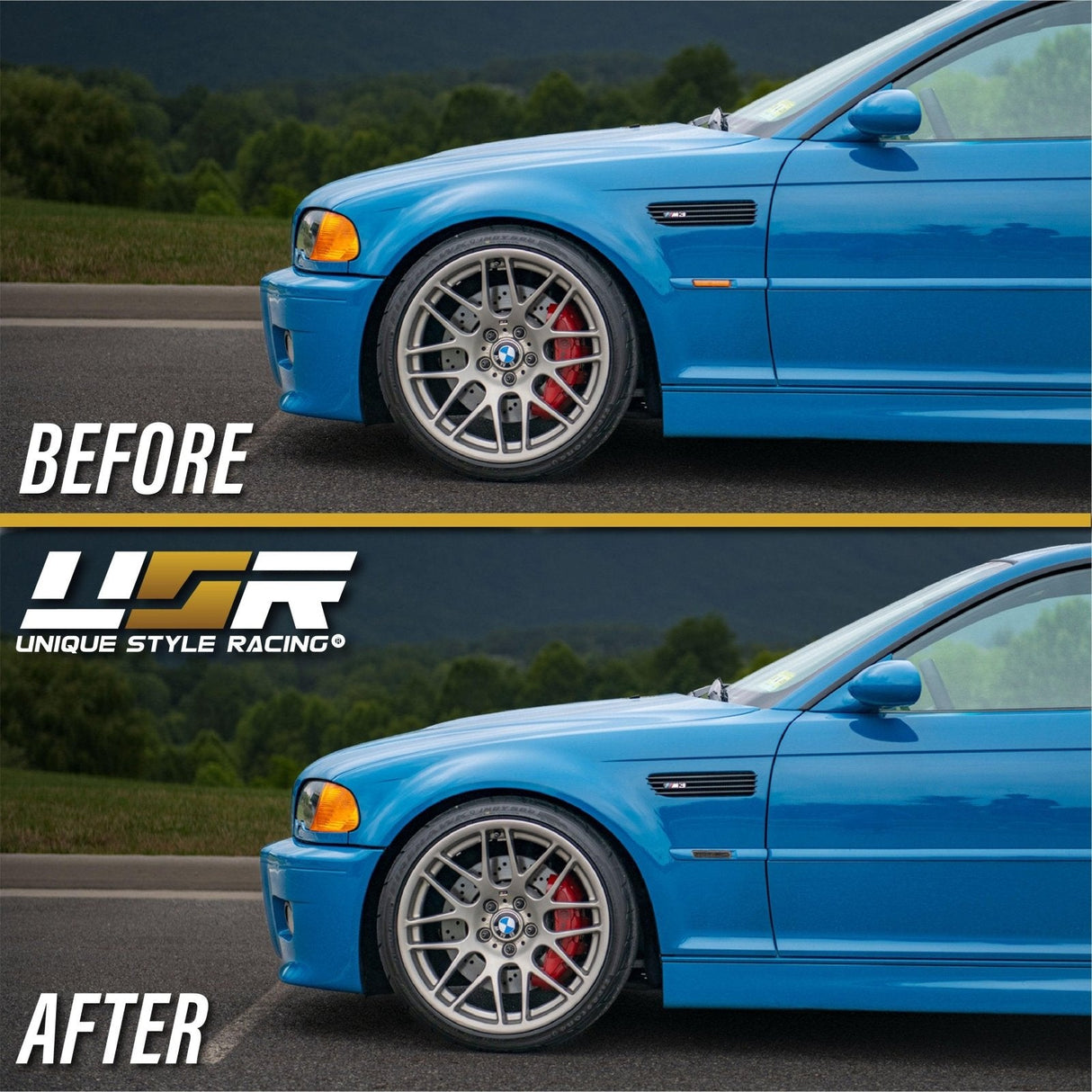 1995-2001 BMW E38 7 Series & E46 M3 Crystal Smoke Side Marker Lights
