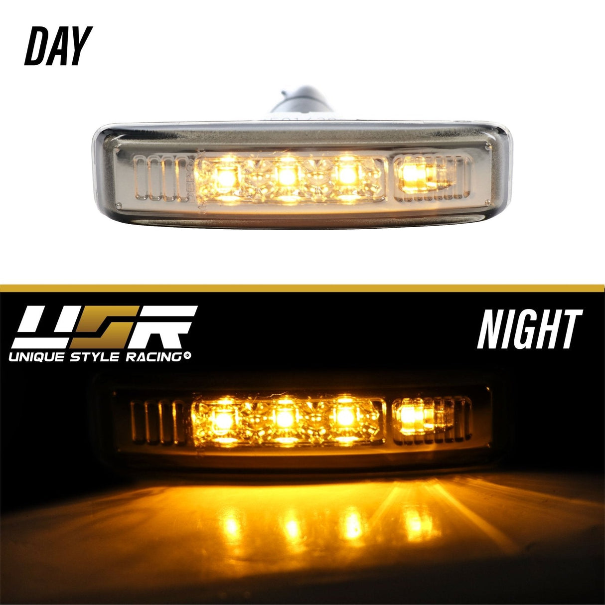1997-2003 BMW E39 Smoke LED Amber Side Marker Lights