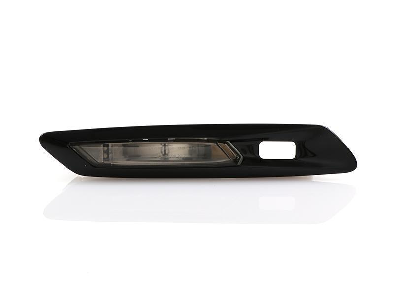 2011-2016 BMW F10/F11 Smoke Glossy Black Side Markers w/ Parking Assist