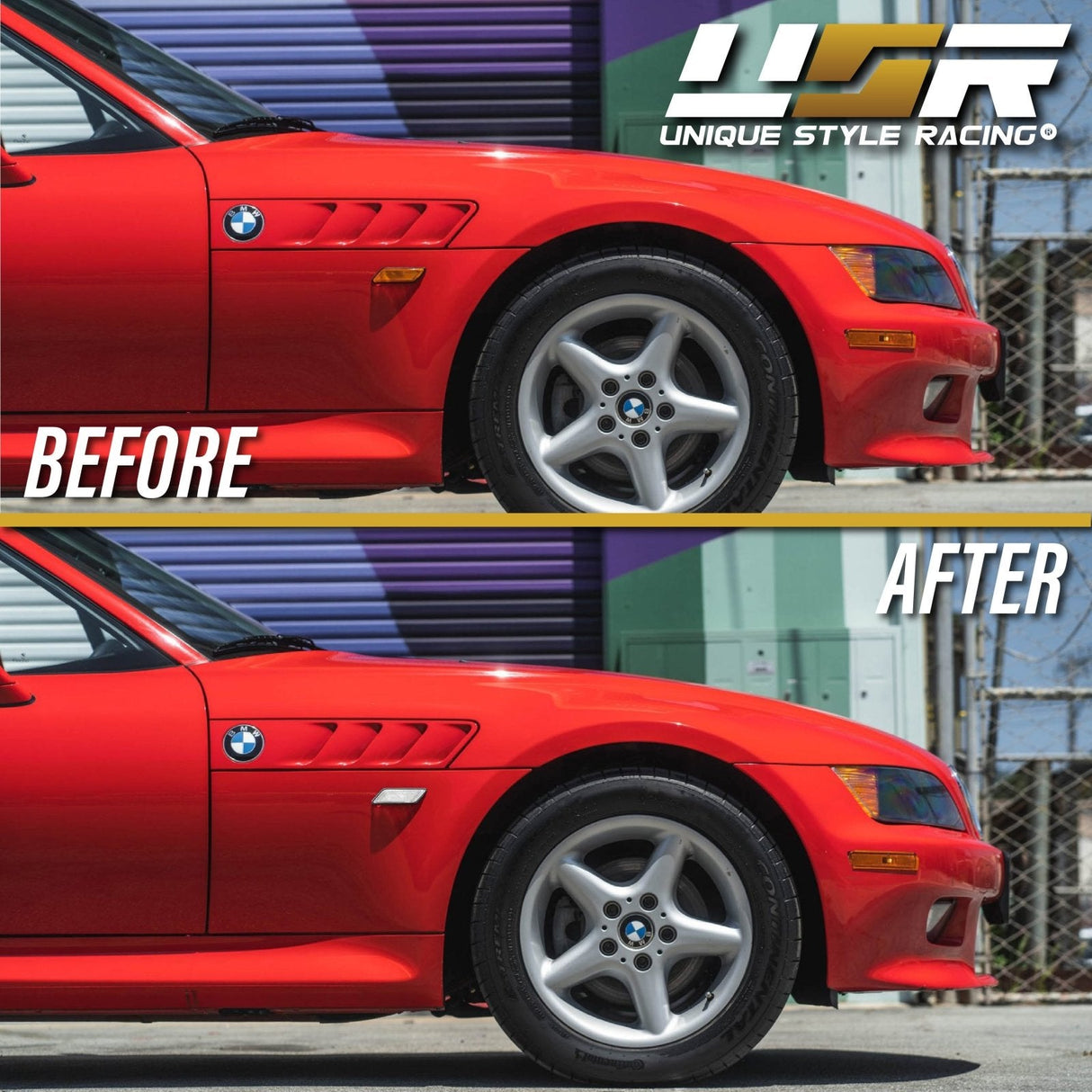 1996-2002 BMW Z3 Smoke Fender Side Marker Lights