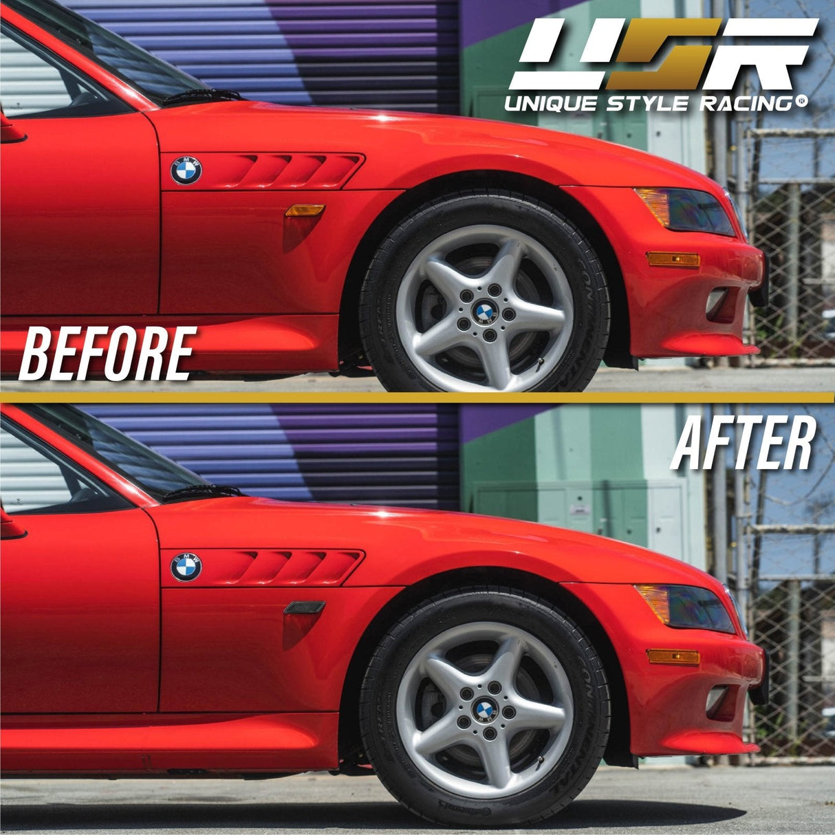 1996-2002 BMW Z3 Smoke Fender Side Marker Lights