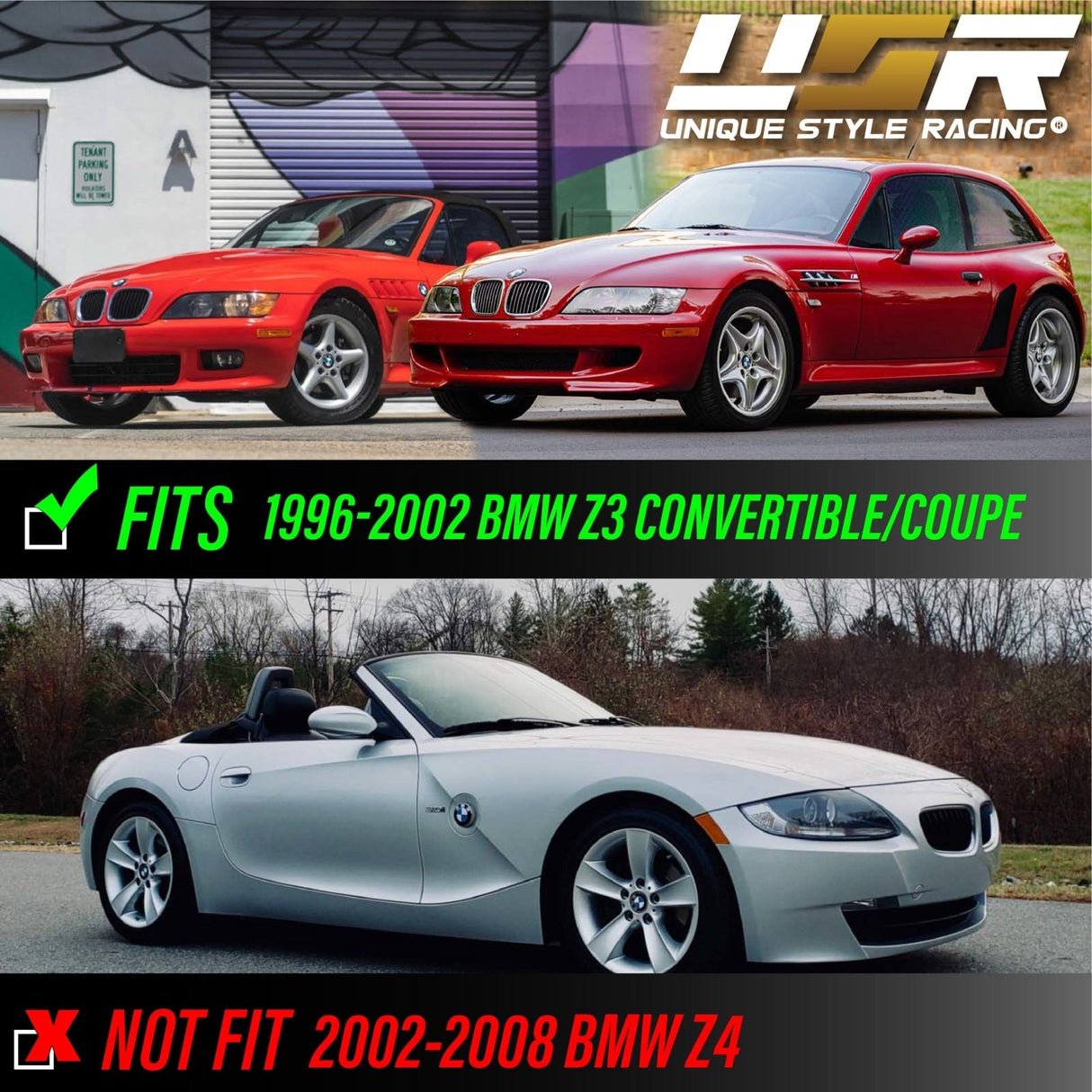 1996-2002 BMW Z3 Smoke Fender Side Marker Lights
